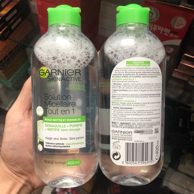 Nước tẩy trang 💖FREESHIP💖 Tẩy trang Garnier dành cho da thường nhạy cảm 400ml | BigBuy360 - bigbuy360.vn