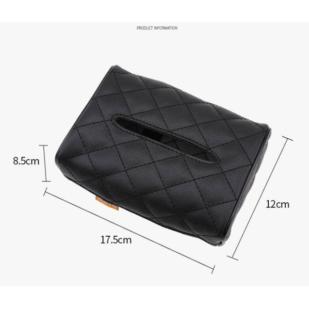 Car Tissue Box Leather Armrest Box Hanging Sun Visor Cartoon Cute Car Paper Extraction Box Car Auto department store supplies