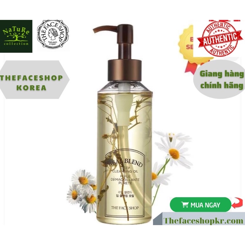 Dầu tẩy trang dưỡng ẩm REAL BLEND DEEP CLEANSING OIL 225ML