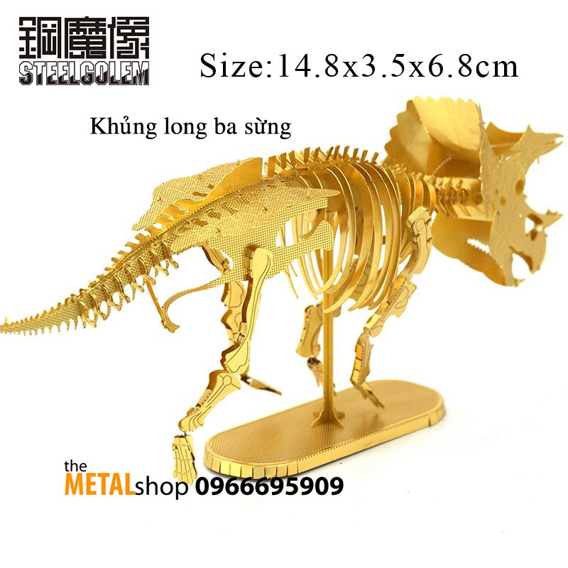 Mô Hình Lắp Ghép 3d Kim Loại khủng long