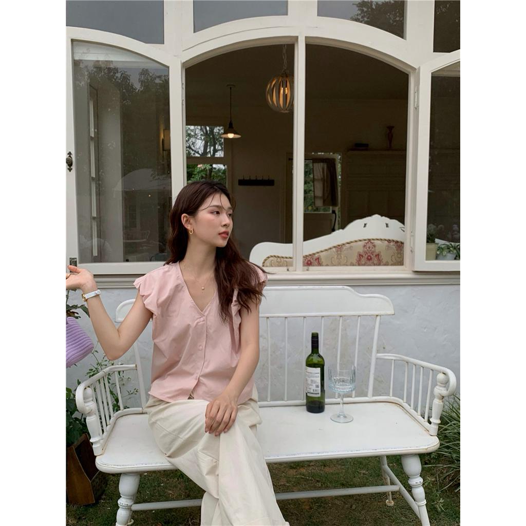 Áo Sát Nách Cổ Chữ v Nhỏ Phong Cách Hàn Quốc 63128