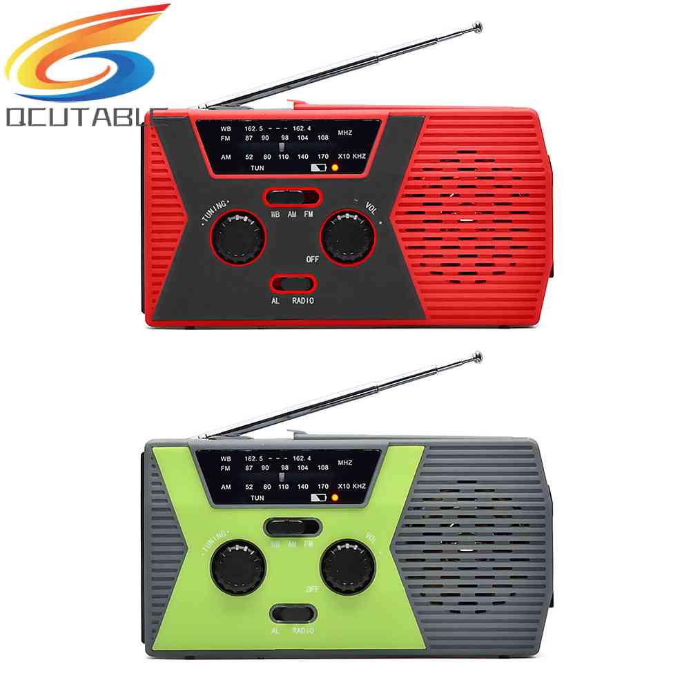Radio Năng Lượng Mặt Trời Có Tay Quay NOAA / AM / FM