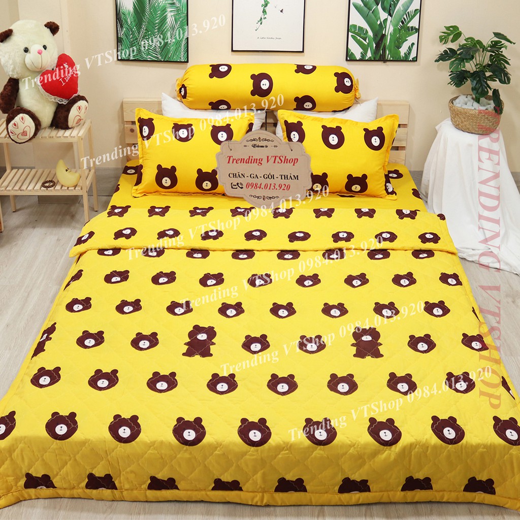 Bộ 5 món chăn hè ga gối chất liệu Poly Cotton giá siêu rẻ | BigBuy360 - bigbuy360.vn