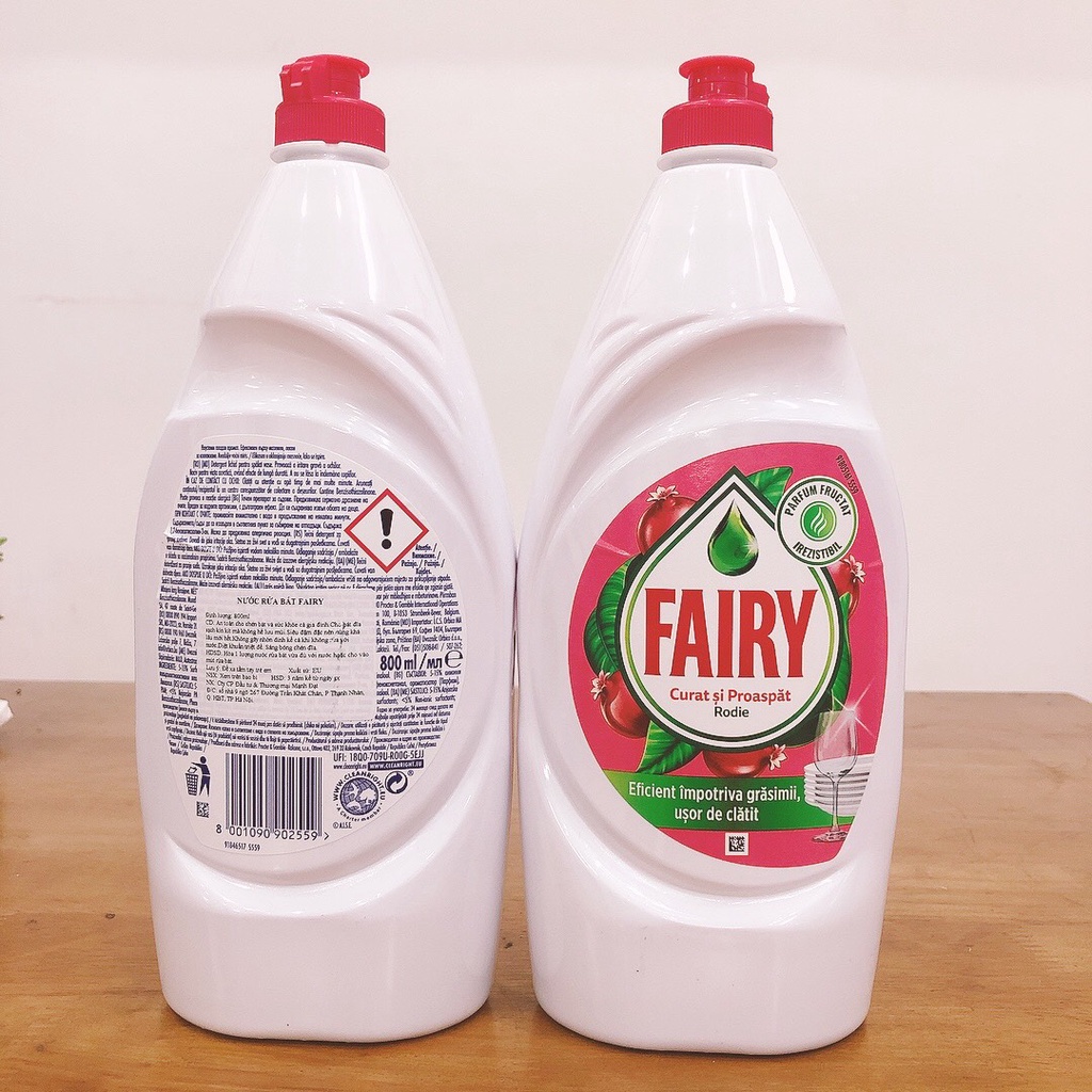 Nước Rửa Bát Fairy - Chanh, Lựu, Sensitve - Đức, Ý