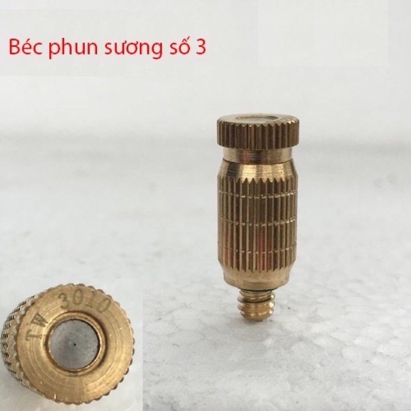 Đầu béc đồng phun sương làm mát giá chỉ có đầu bức chưa gồm đế béc có 3 số vui lòng chọn phân loại.