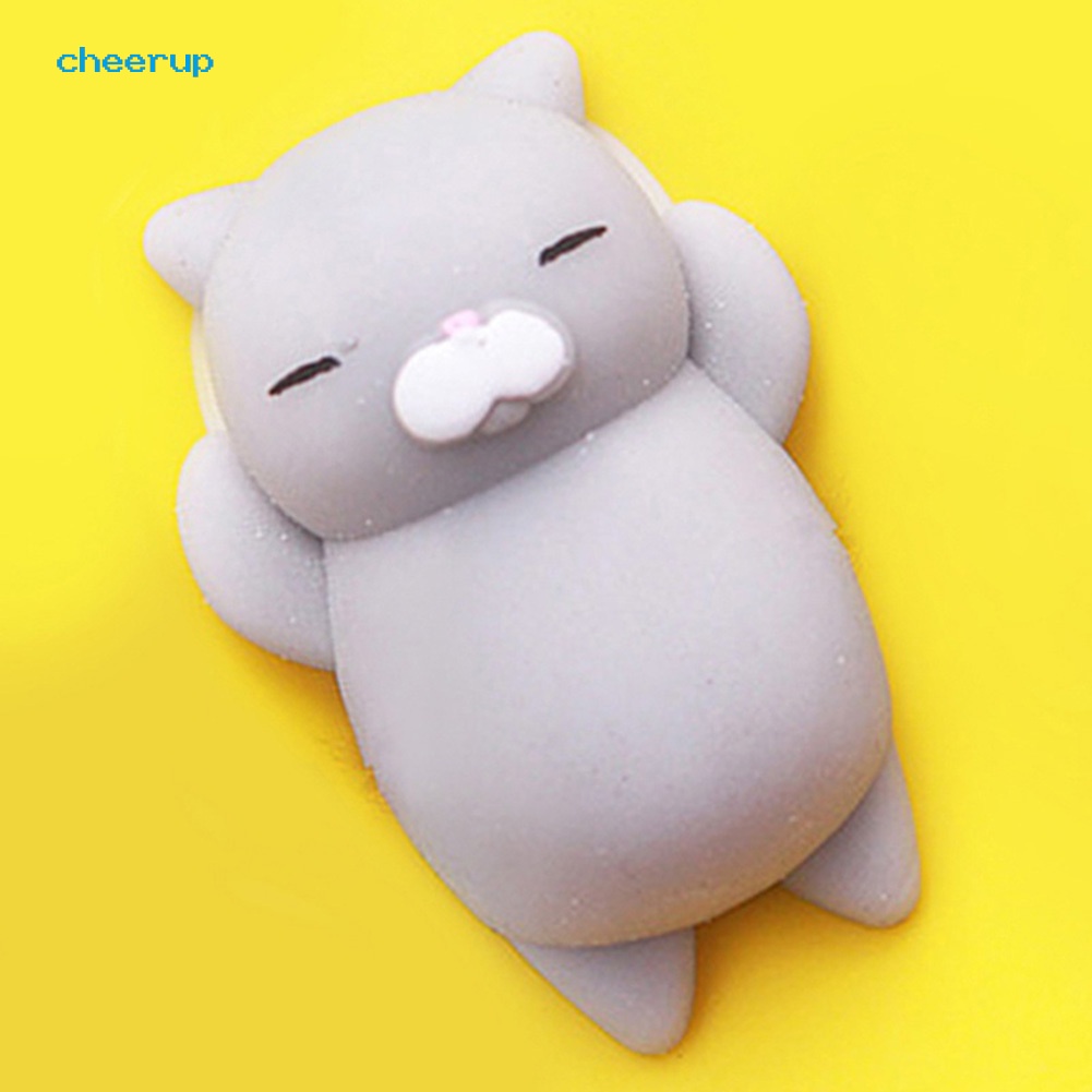 Đồ chơi nắn bóp đàn hồi hình chú mèo hoạt hình đáng yêu giảm căng thẳng