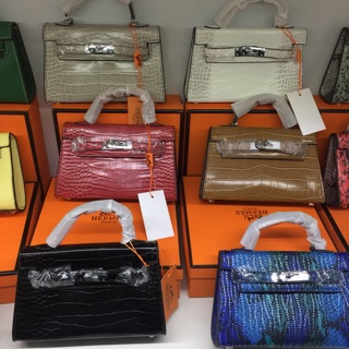 Túi Hm kelly da rắn Sz20 full box