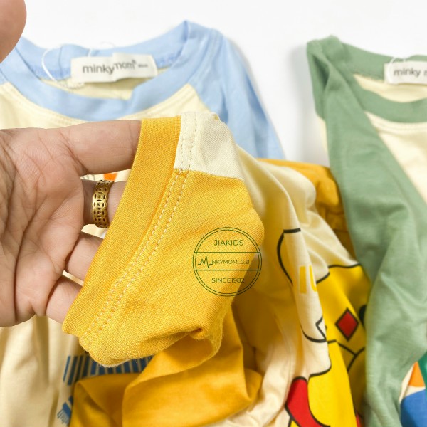 Bộ thun lạnh dài tay cho bé Minky Mom size Đại 130 - 150 từ 19 đến 30kg - STDM