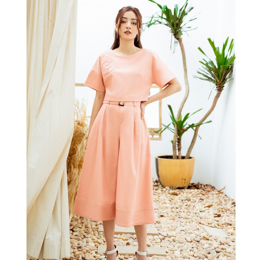 Quần cullotes, ly bung, đỉa cạp, đai eo rời Emspo QL1257