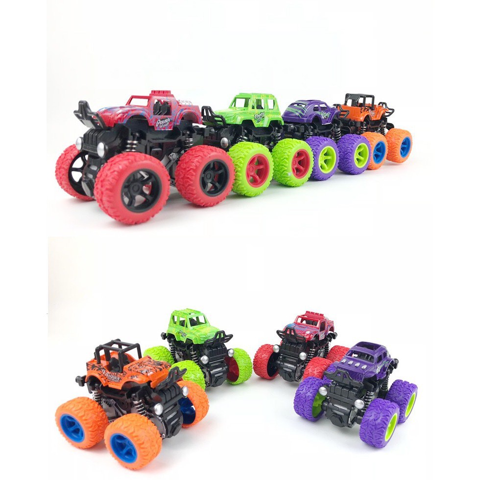 Xe quái xế baby bus, xe ô tô địa hình buggy,monster truck, cho bé học phân biệt màu sắc