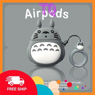 Vỏ bảo vệ hộp tai nghe bluetooth i12 thiết kế Hình Hoạt Hình cute Cho Airpods 1 / 2 - Đồ Ăn Vặt Nội Địa Fengmi