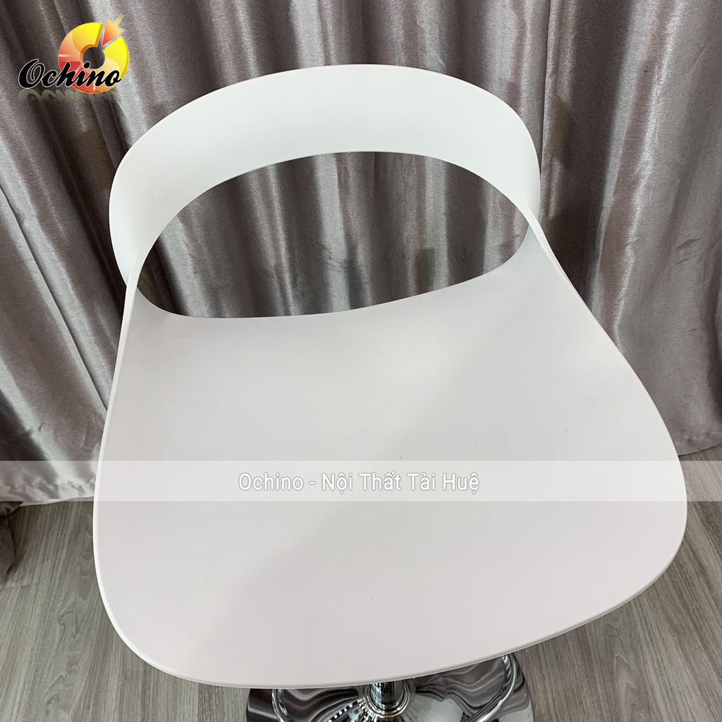 Ghế Xoay Trang Điểm Và Ngồi Văn Phòng Mẫu Nhựa Chậu Lỗ Sang Chảnh Cao 30-50Cm (Hàng Có Sẵn)