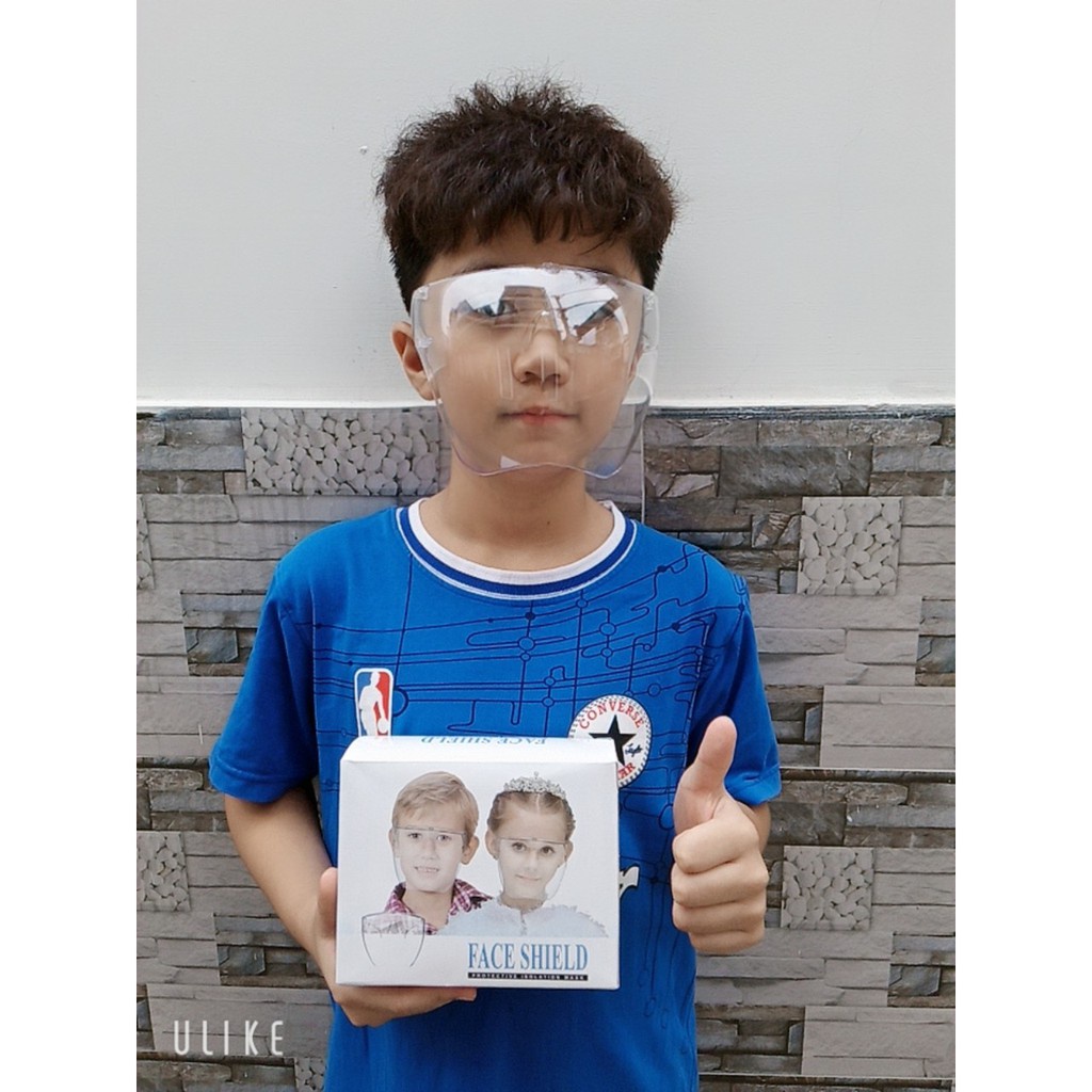 Sỉ 15k-Kính chống giọt bắn trẻ em phòng dịch FaceShield - Kính bảo hộ full mặt - Tấm chắn phòng dịch