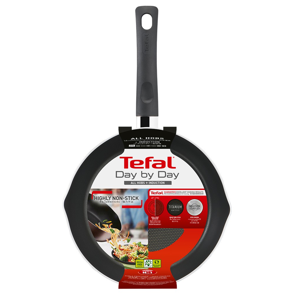 Chảo sâu lòng chống dính titanium Tefal Day By Day G1436405 đáy từ lòng chảo sâu 8cm-TEfal.saulongdaybyday