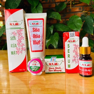 [Chính Hãng] Combo kem mun hoac nam , serum,sữa rửa mặt Hoa Đào
