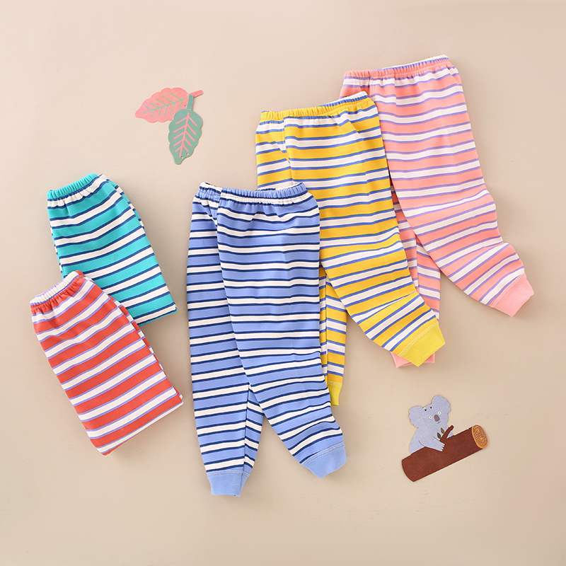 Quần áo trẻ em, quần chục, quần dài nỉ bông cho bé trái bé gái, nỉ kẻ thời trang BABYKIDSHOP