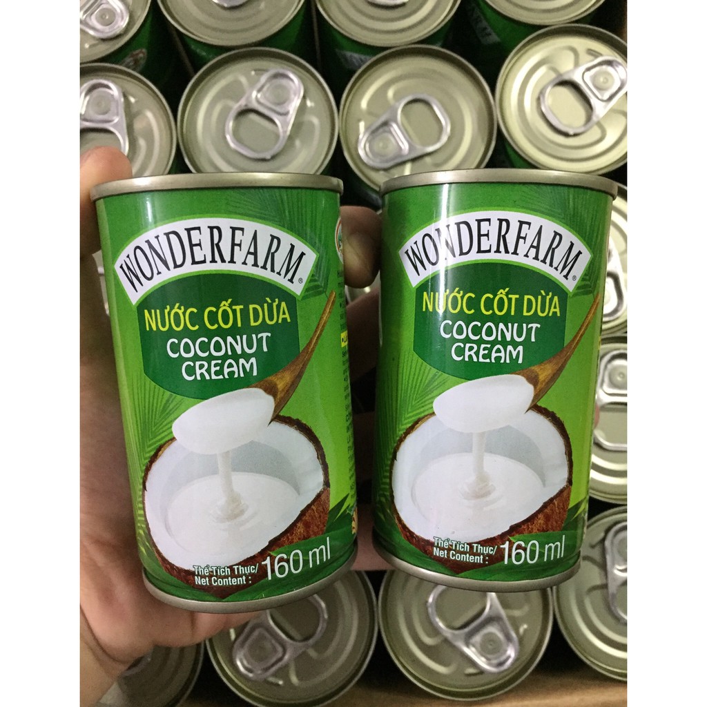 Nước Cốt Dừa Wonderfarm Lon 160ml