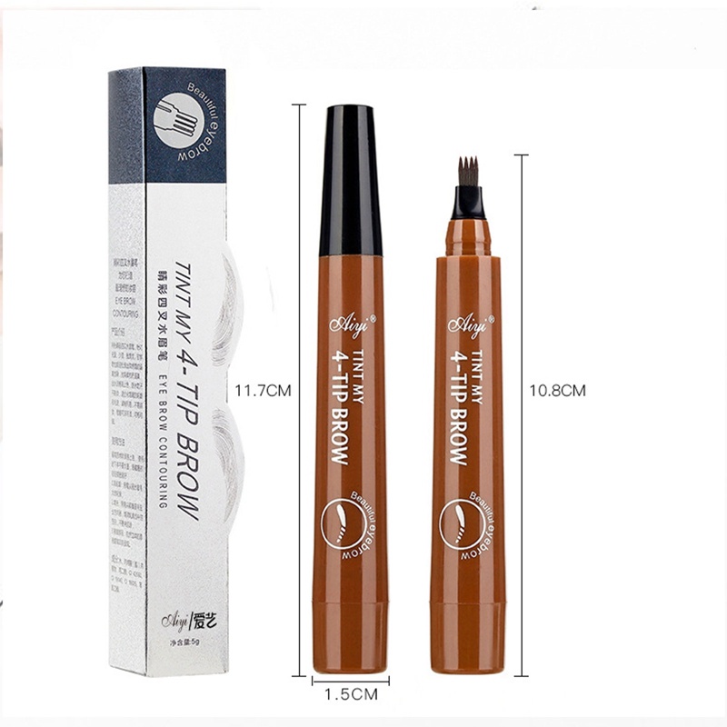 Bút Kẻ Lông Mày Dạng Lỏng Lâu Trôi Chống Thấm Nước Chuyên Nghiệp