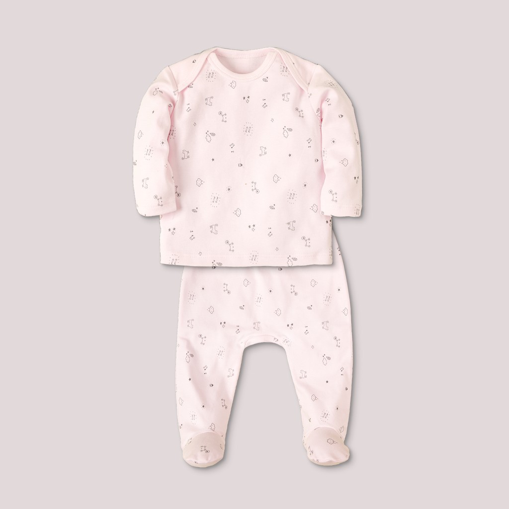 Bộ Sơ Sinh Cổ Chồm  MIOMIO, Họa Tiết: Thỏ, Sọc, Mèo. Dành Cho Bé Gái Bé Trai , Interlock Cotton