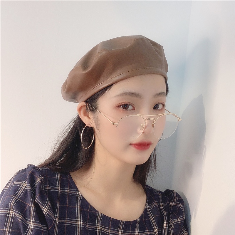 Mũ Beret Mỏng Màu Trơn Thời Trang Mùa Hè Anh Quốc Cổ Điển Dễ Phối Đồ Cho Nữ