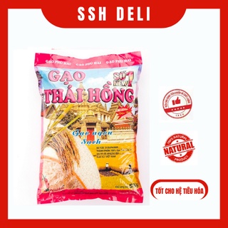Gạo dẻo mêm thơm ngọt số 1 New thái hồng 5kg