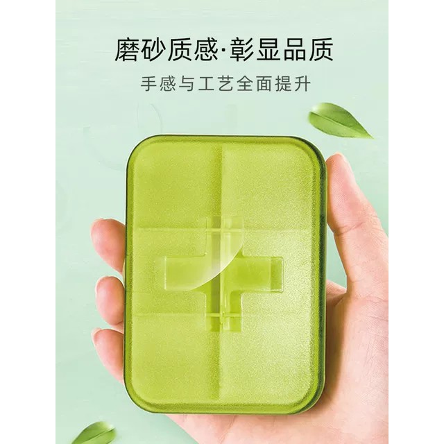 (Bán Buôn Sỉ) Hộp đựng thuốc mini GLOSEN chia ngăn 4 ô 6 ô bỏ túi du lịch