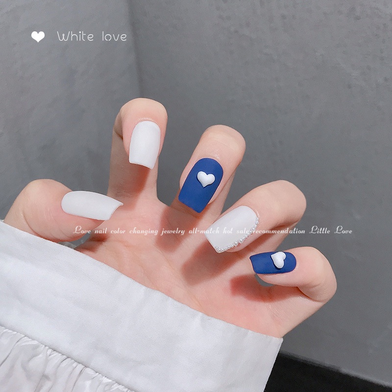 Túi 50 Charm Nail Hình Trái Tim Đổi Màu Nhiệt - Vani Store [KIRA0098]