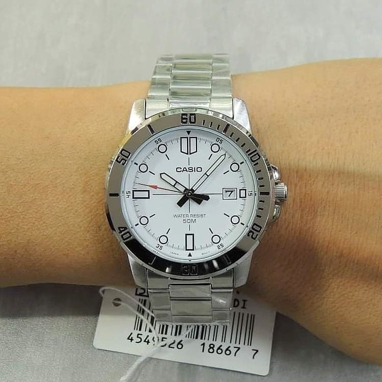 Đồng hồ Nam dây da Casio MTP-VD01 chính hãng bảo hành 1 năm Pin trọn đời