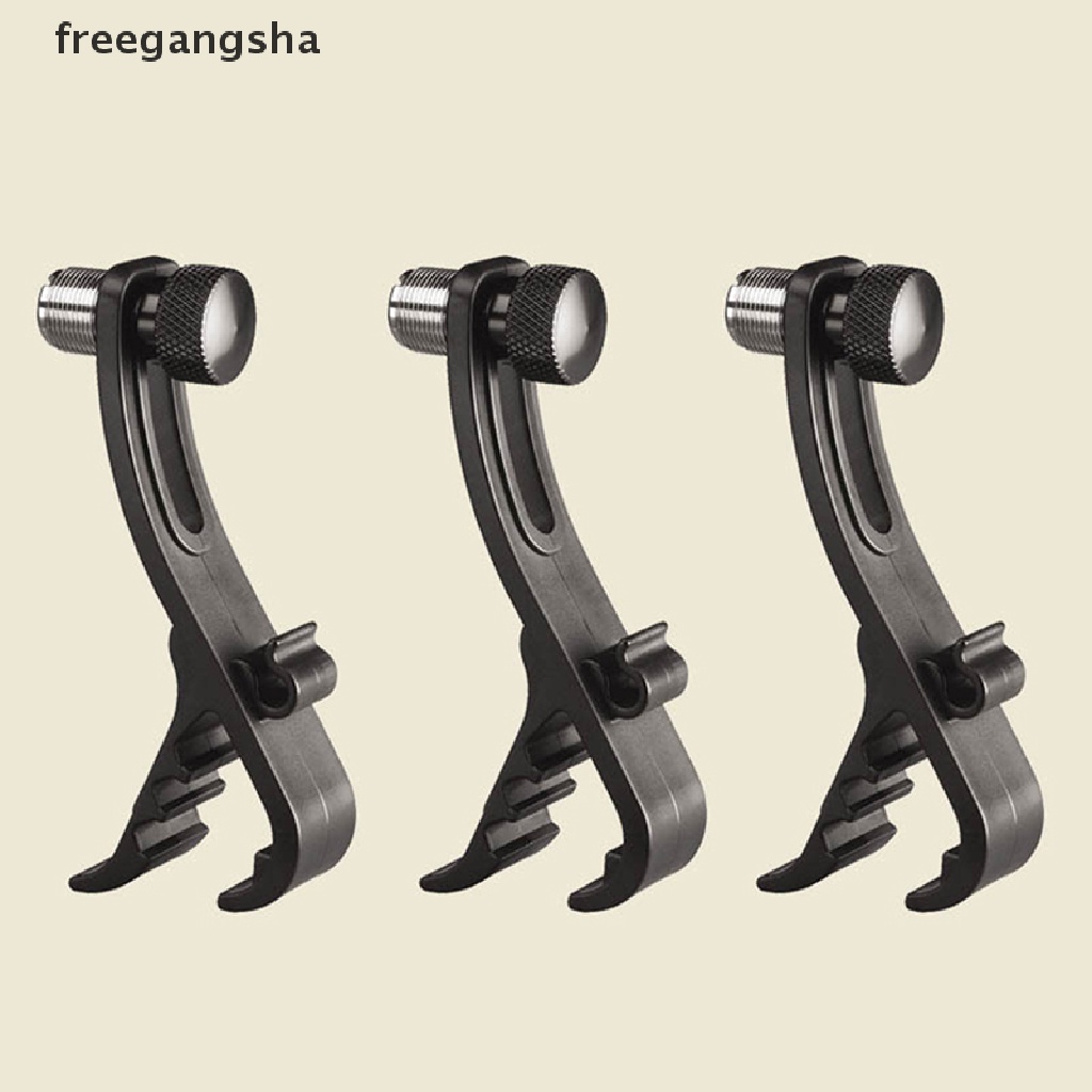 [FREG] Drum Microphone Clips Rim Mount Holder Black Drum Microphone Shockproof Clip FDH