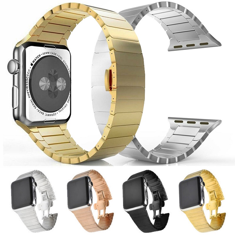 Dây Đeo Thay Thế Bằng Thép Không Gỉ 38 / 40 / 42 / 44mm Cho Apple Watch Series 5 4 3 2 1