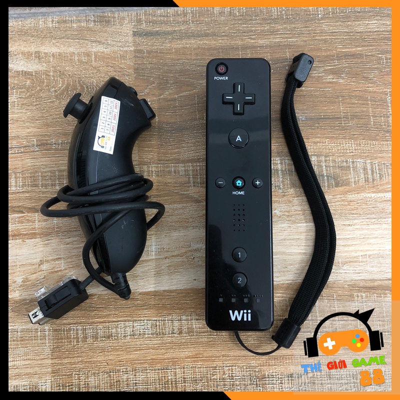 Bộ tay cầm Wii - Remote điều khiển và nunchuck (hàng zin) cho máy chơi game gia đình