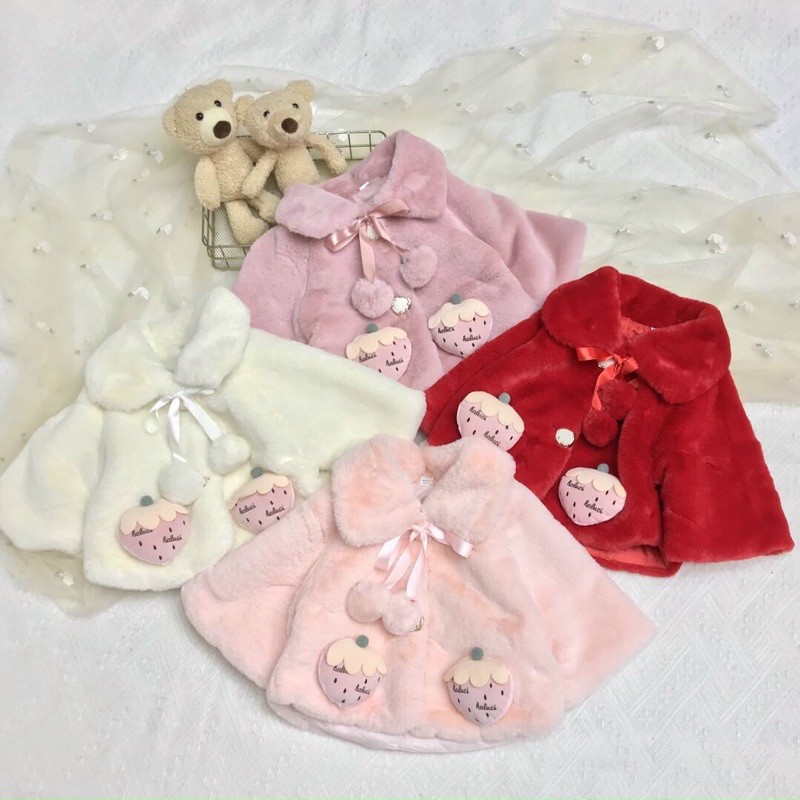 Áo choàng lông cho bé yêu 8-16kg