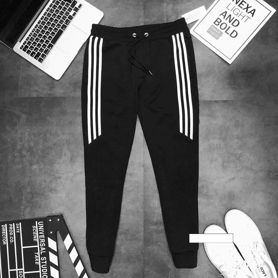 Quần thể thao nam ống bo dày dặn, quần thích hợp cho phong cách hè thu đông nam chất umi cao cấp | BigBuy360 - bigbuy360.vn