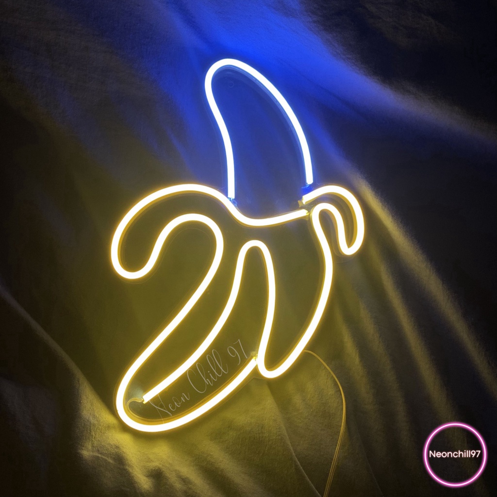 Đèn neon quả chuối, Neonchill97, 30x20 cm, Đèn led neon trang trí