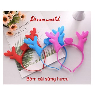 Băng đô Bờm sừng hươu tuần lộc đèn led phát sáng đồ chơi hóa trang halloween, hội hè - Có sẵn pin - Dreamworld