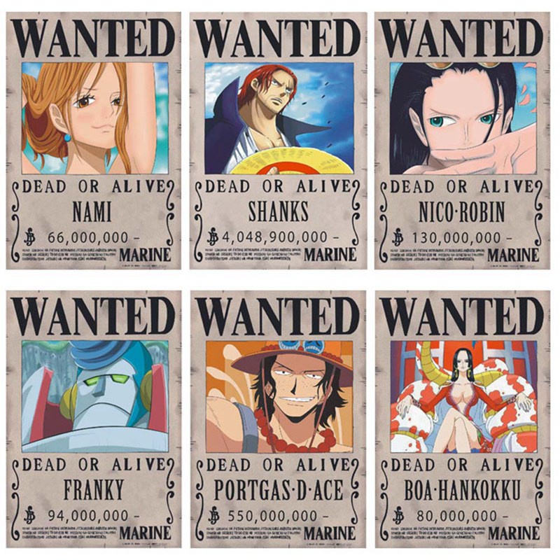 Set 24 tấm poster phim hoạt hình One Piece