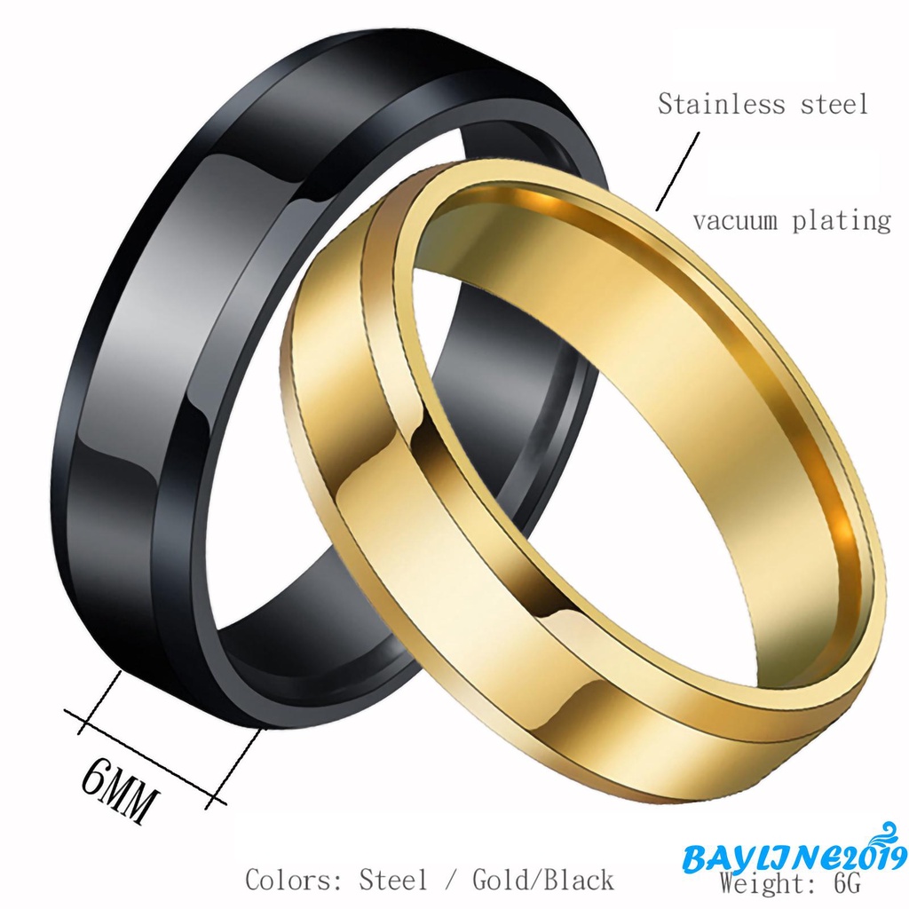 Nhẫn Thép Titan Thiết Kế Đơn Giản Nhiều Kích Cỡ