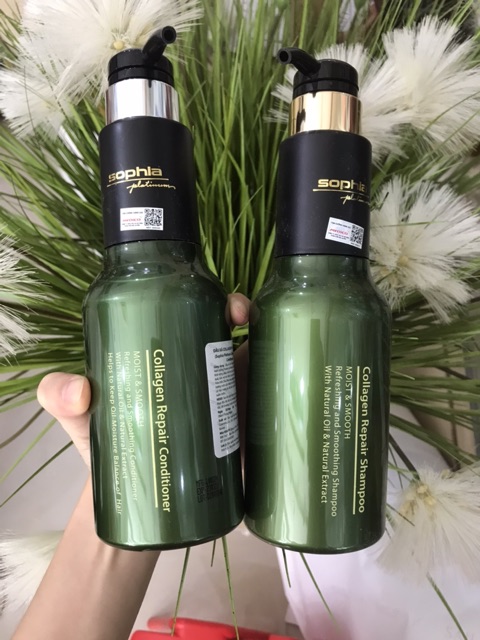Cặp Dầu Gội Xả Collagen Repair Sophia Platium