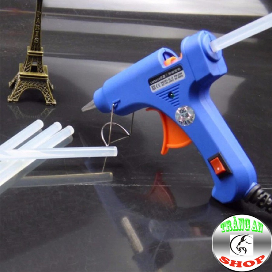 Combo Máy Bắn Keo Silicol 20W, 10 Cây Keo Nến Làm Đồ Handmade, Sửa Chữa Phụ Kiện Gia Đình
