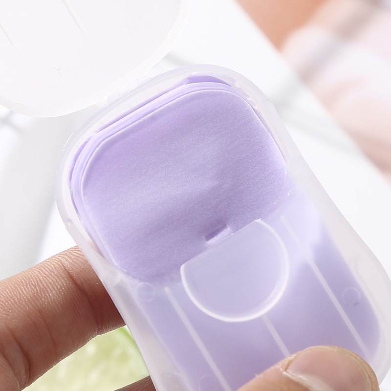 Xà phòng giấy 20 miếng nhỏ gọn tiện lợi mang đi du lịch Himfa