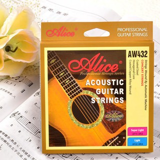 Bộ Dây Đàn Guitar Acoustic Alice AW432-SL Broze 85/15