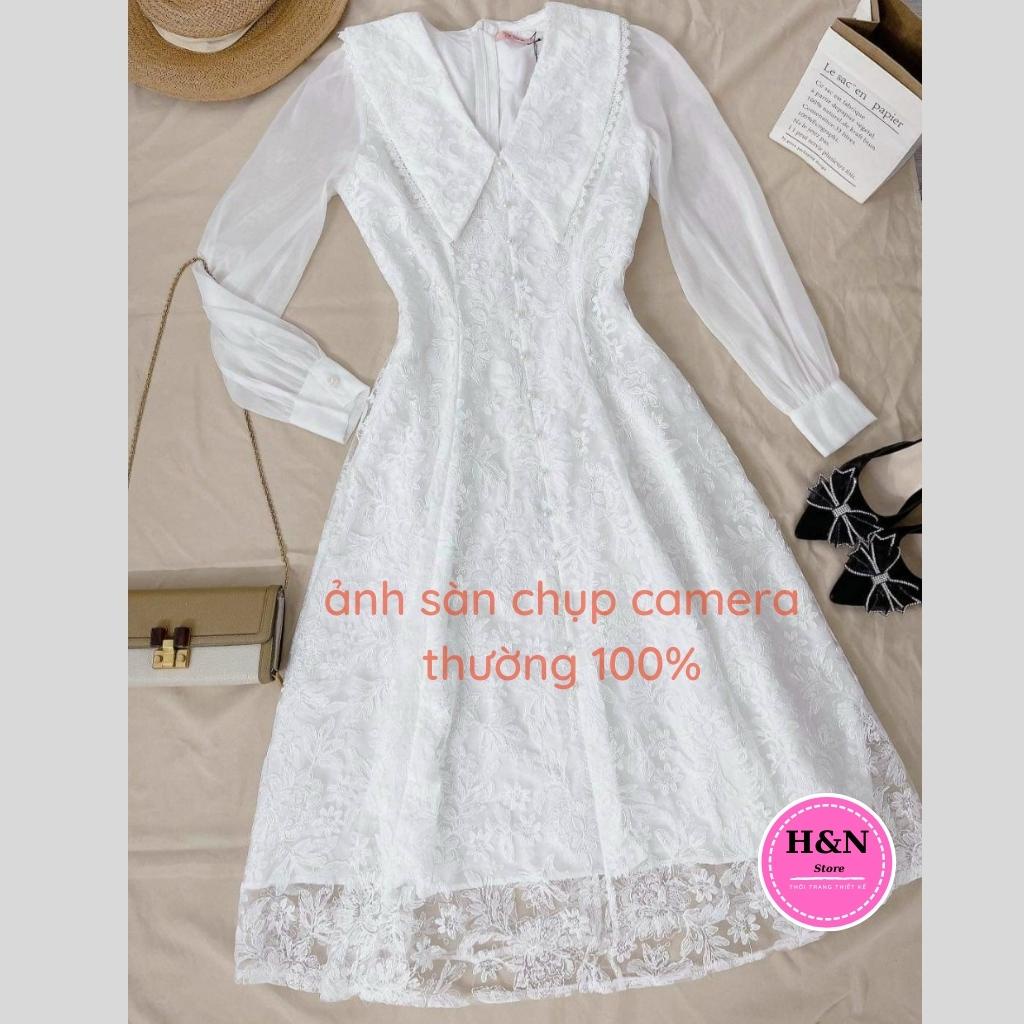 Váy nữ trắng thiết kế sang chảnh Đầm voan trắng dự tiệc xinh xắn HN Clothing V41 | WebRaoVat - webraovat.net.vn