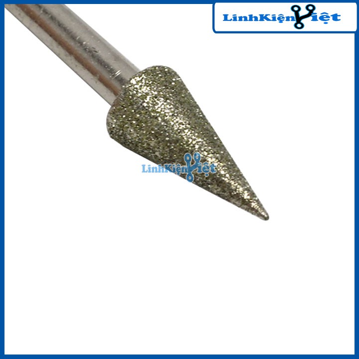 Đầu Mài kim Cương Mũi Nhọn Siêu Cứng Trục 6mm
