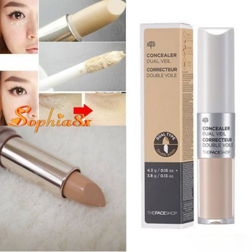 Che khuyết điểm 2 đầu The Face Shop Concealer Dual Veil TFS Hàn Quốc