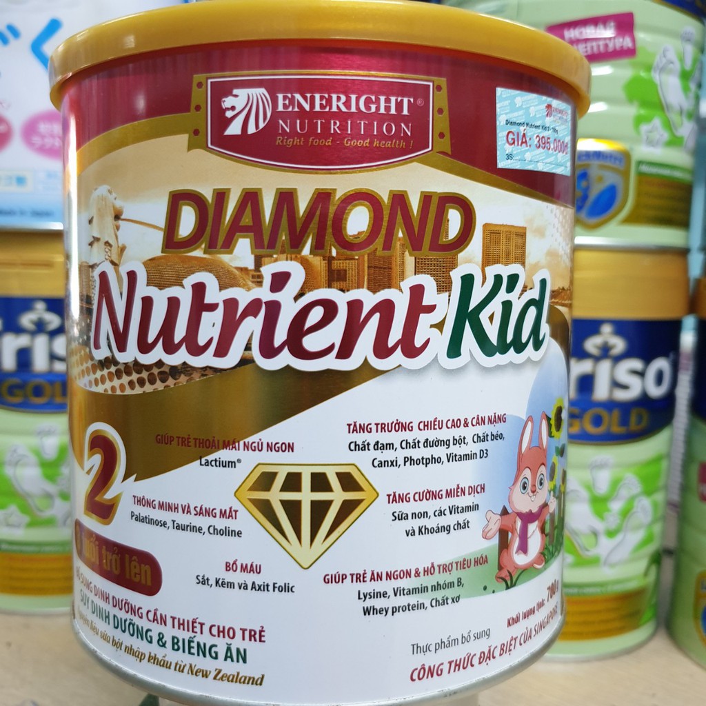 Combo 3 lon Sữa Diamond Nutrient Kid 2 700g Date 2022