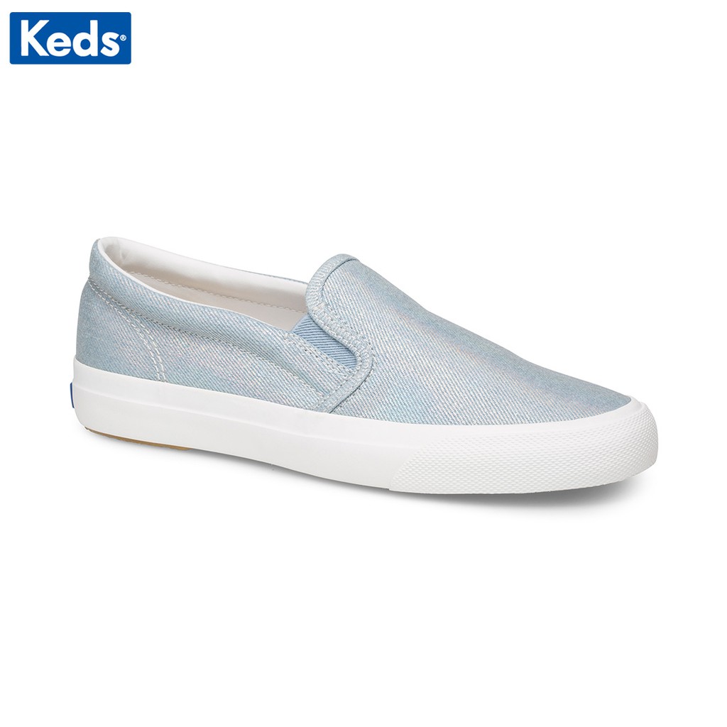 Giày Keds Nữ - Anchor Slip Iridescent Denim Lt Blue - KD060025