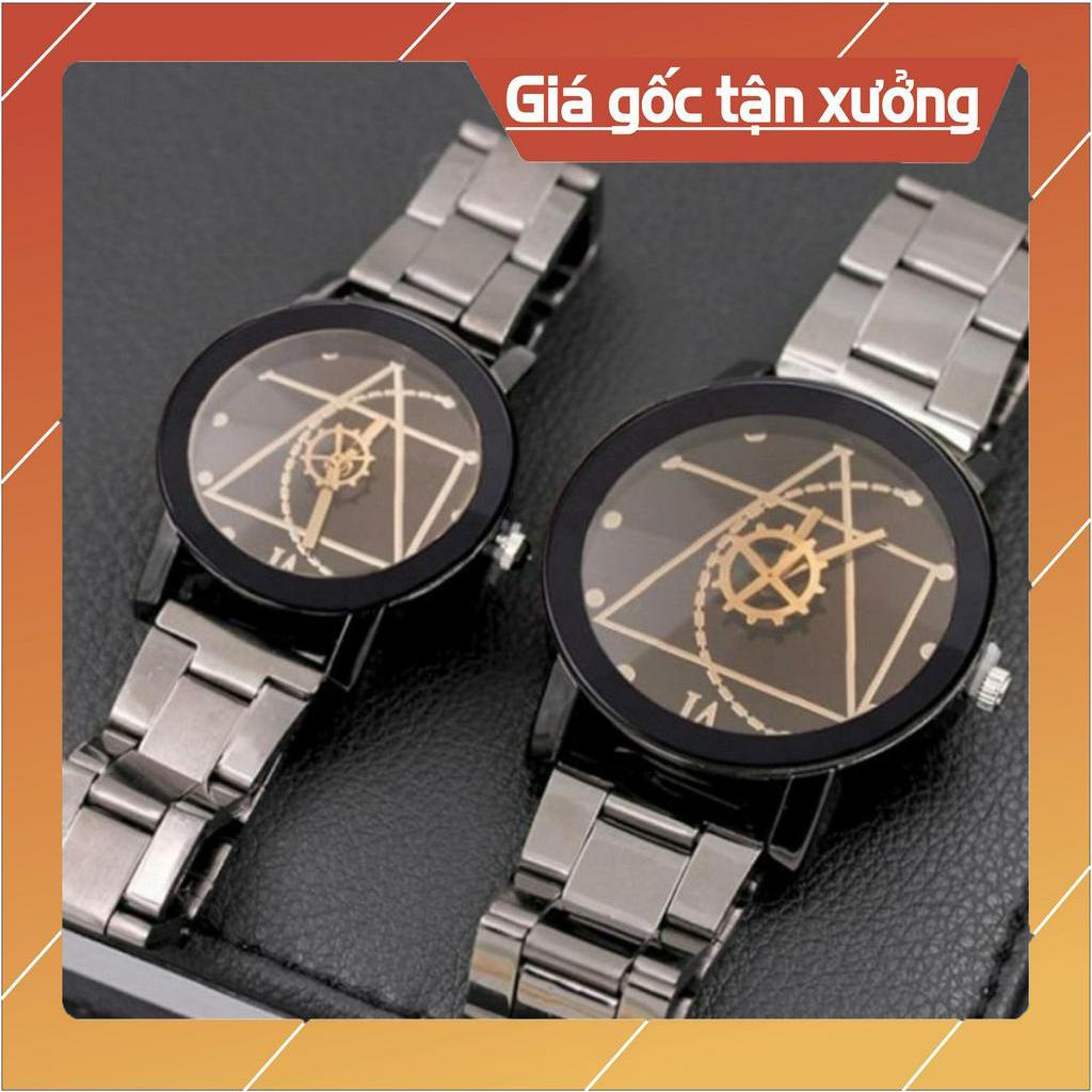 Đồng hồ nam nữ GENEVA dây thép la bàn siêu hot ĐH107