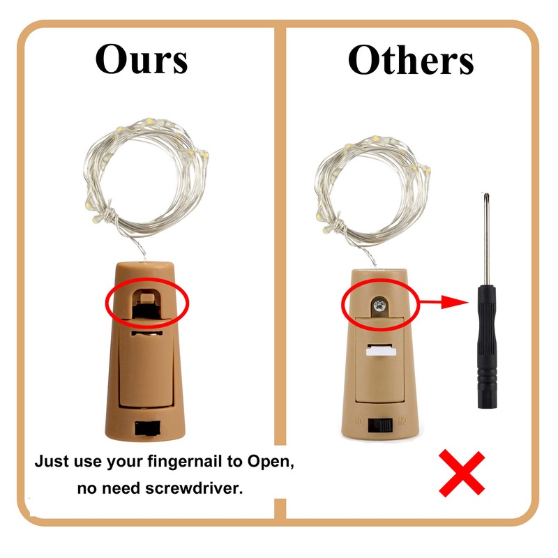 Dây Đèn LED 2M (20LEDS) Trang Trí Chai Rượu