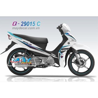 Tem rời sirius fi phiên bản kỉ niệm,decal trong dán xe trắng hoặc bạc