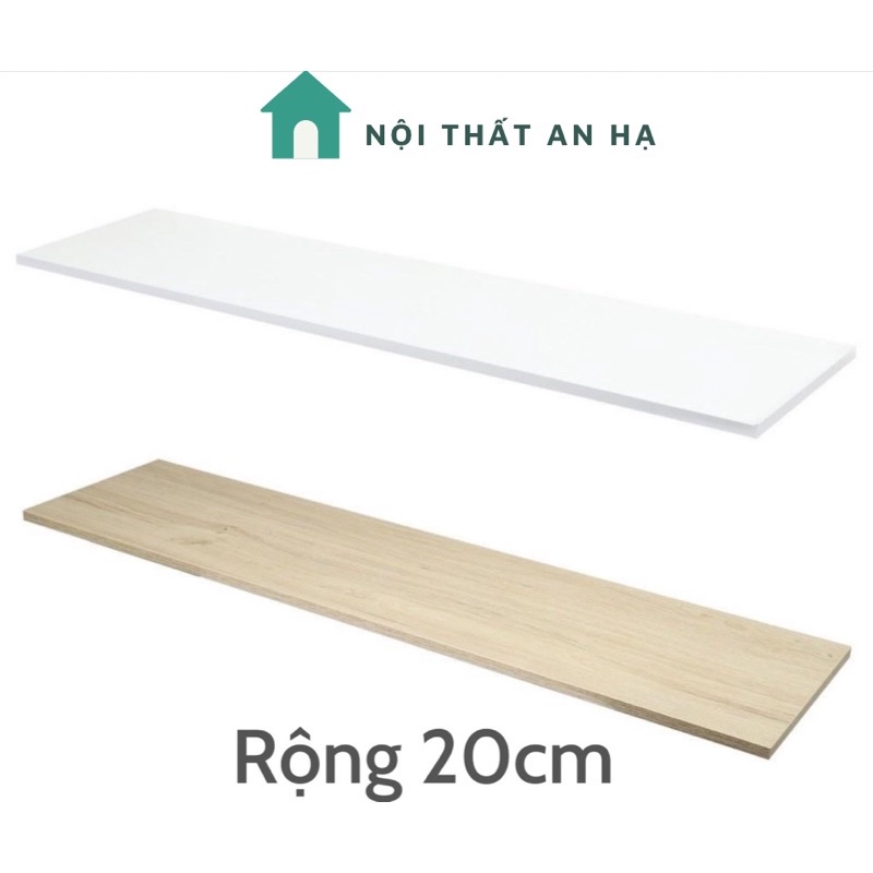 Kệ treo tường độ rộng 20cm đầy đủ các loại kích thước tặng kèm vít âm